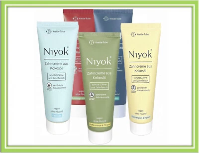 Niyok Zahncreme Zahnpasta ohne Fluorid 75ml |€65,33/L