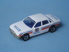 Matchbox Jaguar XJ6 Police Car SILVER Grey Base RARE 70mm Toy Model Car UB