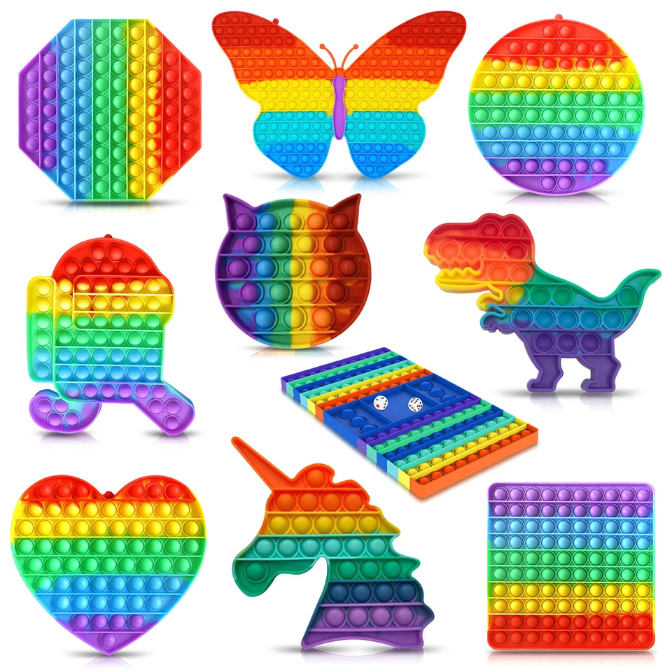 UC-EXPRESS Push It Pop Fidget Bubble Trend Spielzeug Toy Anti Stress Reisespielzeug TikTok