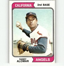 1974 Topps (EXMT) #347 Sandy Alomar Sr. Angels
