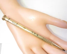 Wahl Eversharp Antique Gold Filled Mechanical Pencil 5.25 inch