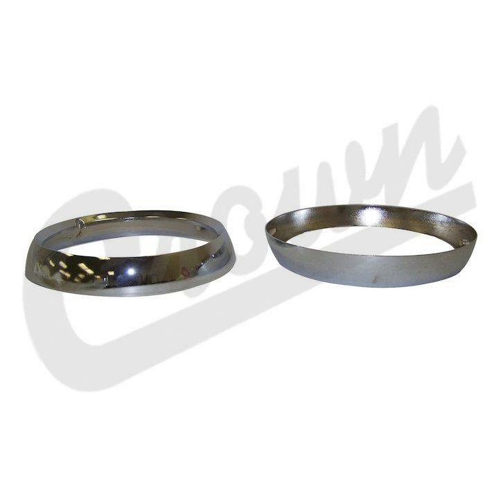 Entourage de phare chromé pour optique avant de rechange compatible avec berline et custom