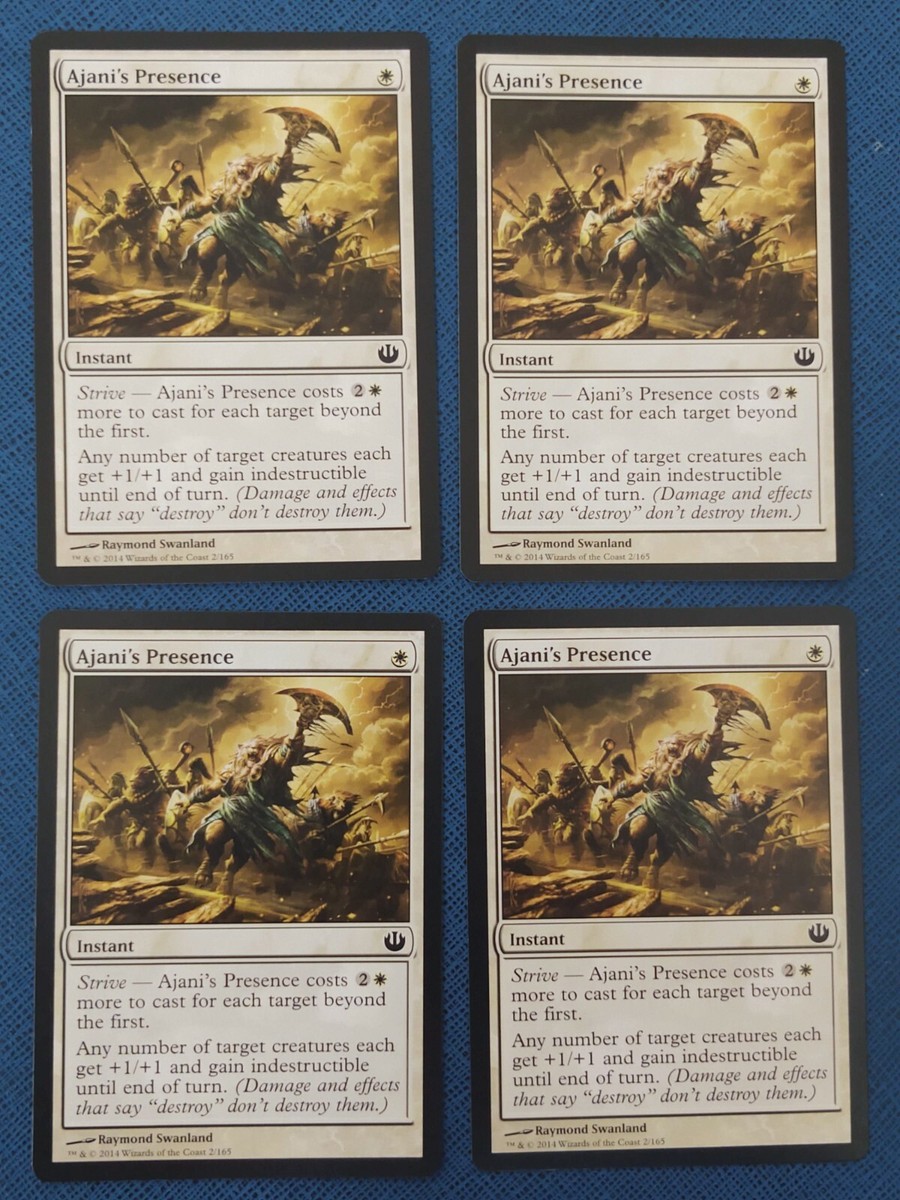 MTG 4x Ajani's Presence x4 NM Journey into Nyx Magic the Gathering