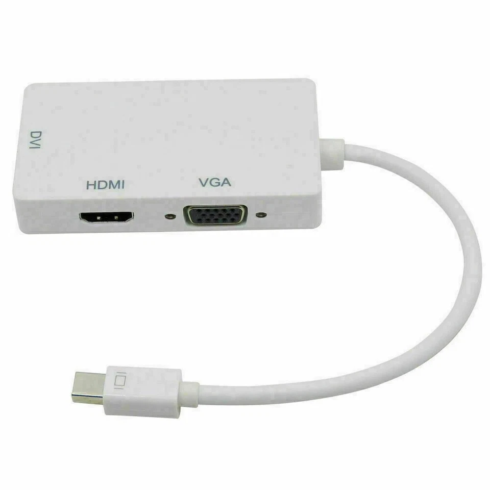 Mini Display Port(DP)Thunderbolt to Adapter HDMI VGA DVI MacBook Pro Mac Air - Image 4 of 4