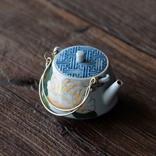 Chinese Hand-painted Peony Tea Pot Enamel Ceramic Tea Set Kung Fu Tea Set