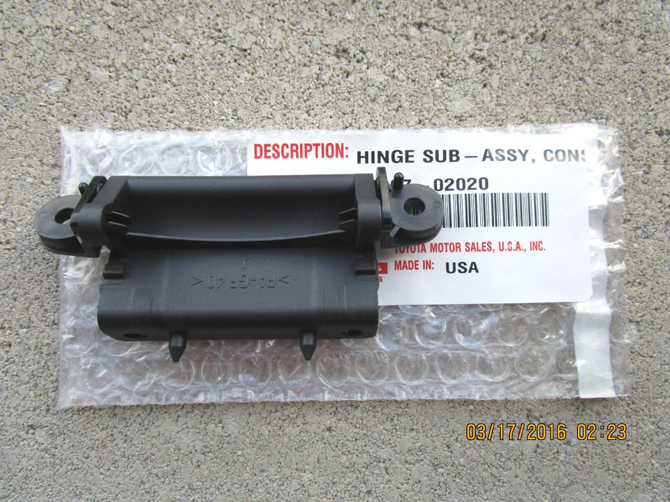 03-08 TOYOTA COROLLA CE LE S XLE XRS CONSOLA CENTRAL TAPA BISAGRA NUEVO Foto 3 de 3