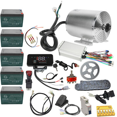 2500W Brushless Motor Controller 60V Battery Pedal Electric Go Kart Quad Golf