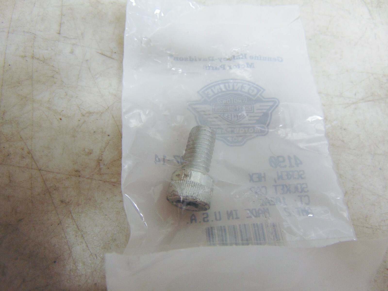 Genuine Harley-Davidson Hex Screw PN 4190 (Pack of 2) for sale 