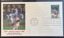 #2417 Lou Gehrig FDC on Fleetwood cachet on 150 years of baseball