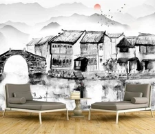3D Ink House ZHUA3785 Wallpaper Wall Murals Removable Self-adhesive Ann 24