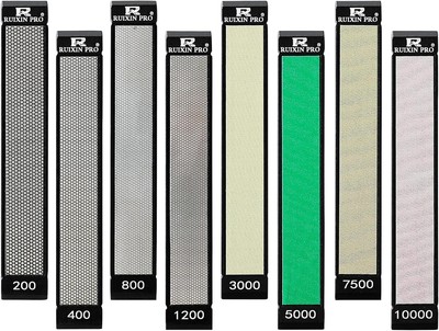 8-Piece Diamond Sharpening Stone Set for RUIXIN PRO RX-008/RX-009, 200-10000 Gri