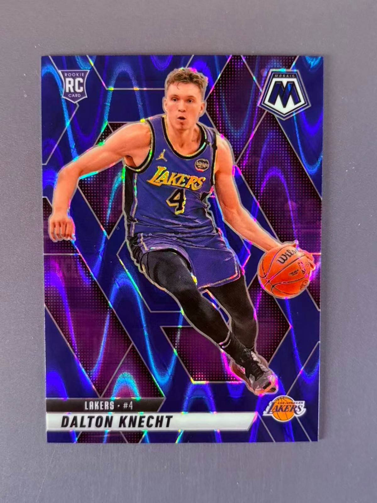 Dalton Knecht 2024-25 Panini Mosaic Blue Seismic Prizm /149 RC #238