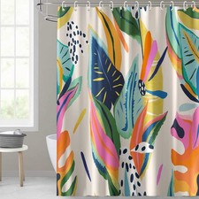 Abstract Art Shower Curtain Modern Waterproof Polyester Fabric Decor 72x72 In