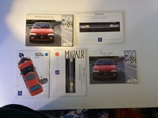 Peugeot 405 Owners Manual Handbook Booklet pack With Wallet
