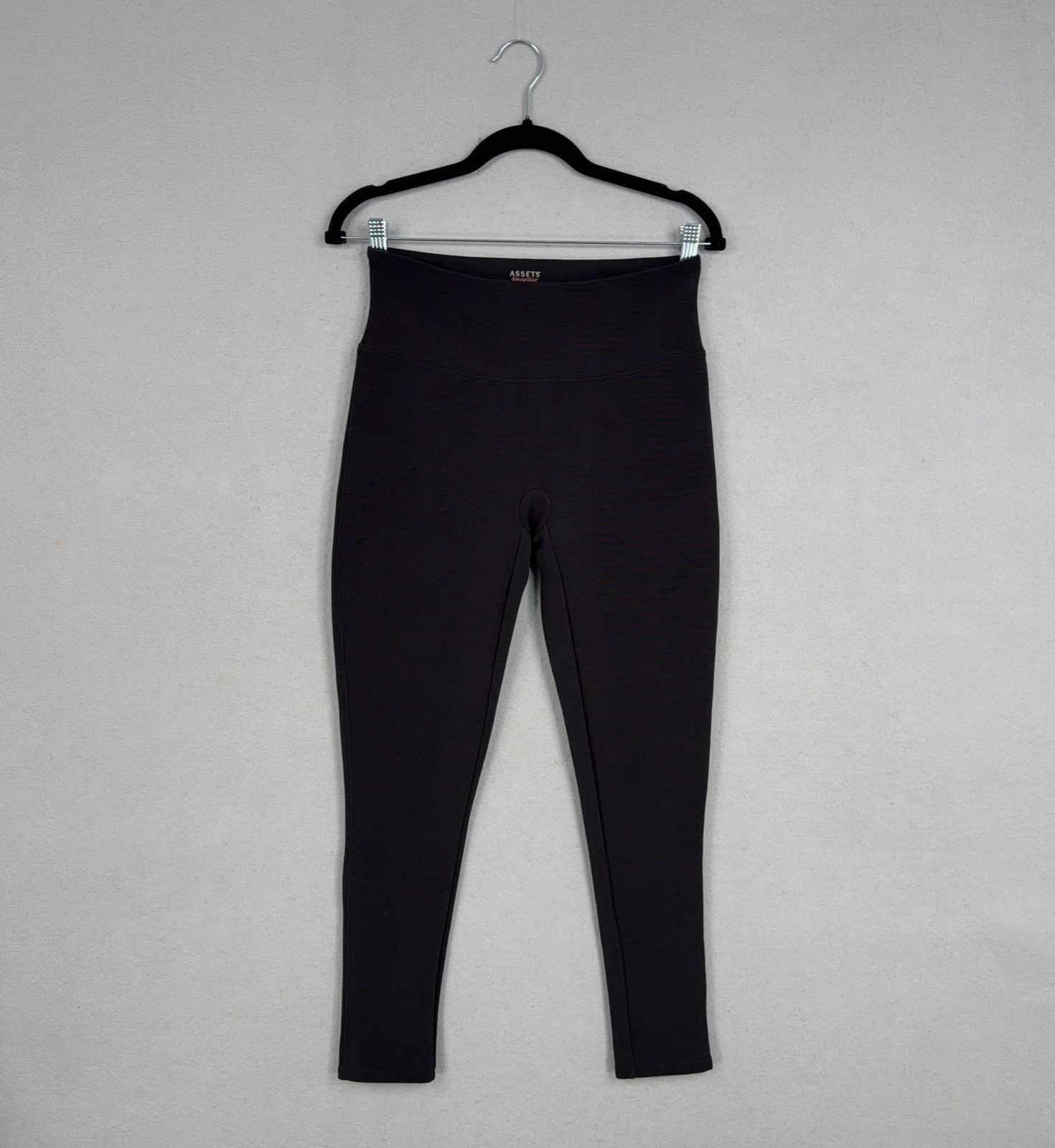 Assets By Spanx Leggings Womens Medium Black Red Hot Label Shaping High Waist