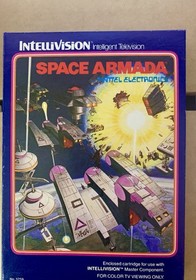INTELLIVISION 2 CIB GAME LOT SPACE ARMADA /ASTROSMASH CLEANED & TESTED #1