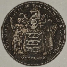Vintage Colonial NEW JERSEY Restrike Fantasy Bronze Coin