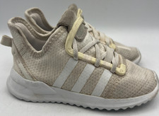 Adidas U Path Run Toddler 9.5K Beige White Knit Sneakers G28119 Ortholite