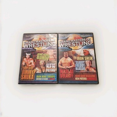 Grand Masters of Wrestling Lot Volumes 1 & 2 RARE Slimcase