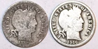(2) Barber Silver Dimes - 1914DGood) 1916P(Good) - #0269ED