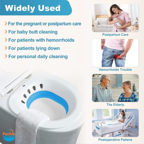 Sitz Bath, Sitz Bath for Hemorrhoids, Sitz Bath for Toilet Seat, Postpartum C... - Picture 4 of 7