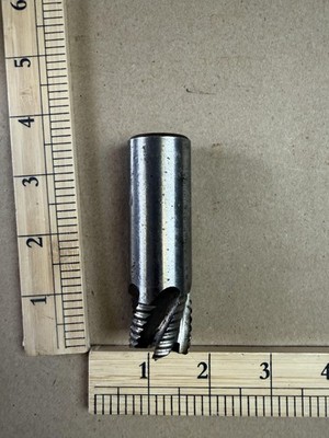 PG Spain Shell End Mill Cutter DH-2008 17x1 Steel 6 Flute Used Rougher Tool