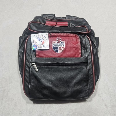Vintage Deadstock MLB Boston Red Sox leather  world series champion  backpack 07