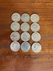 1776- 1976 Bicentennial Kennedy Half Dollar  (Lot of 12 coins) Independence Hall