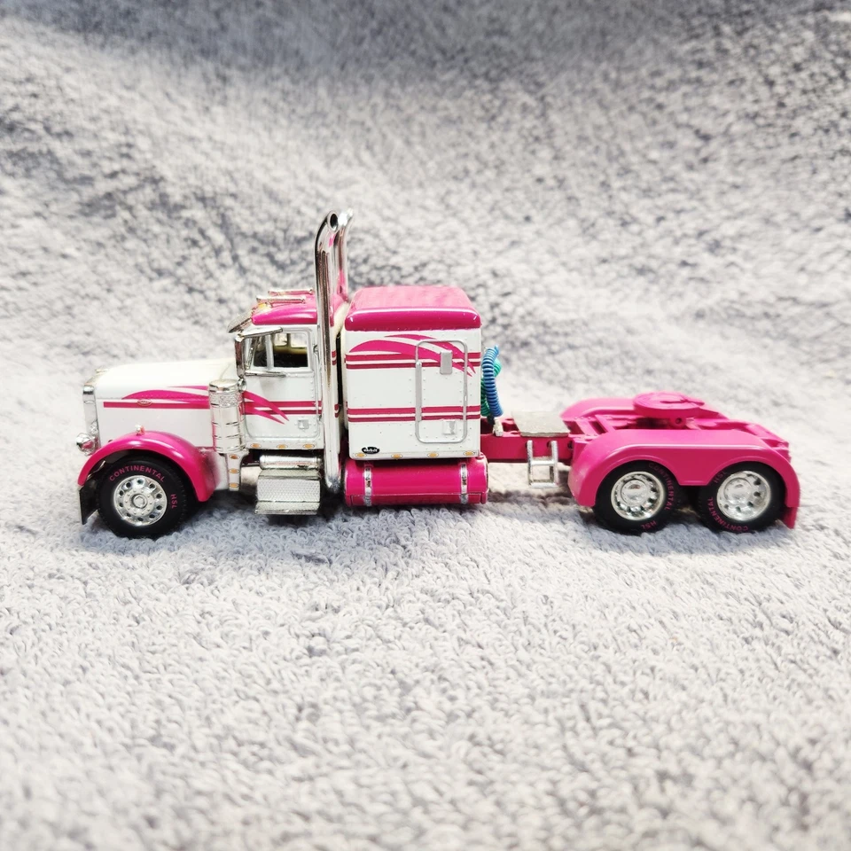 DCP Owner Operator Peterbilt With Dry Van Reefer Trailer. Pink. No Box. - Image 2 of 4