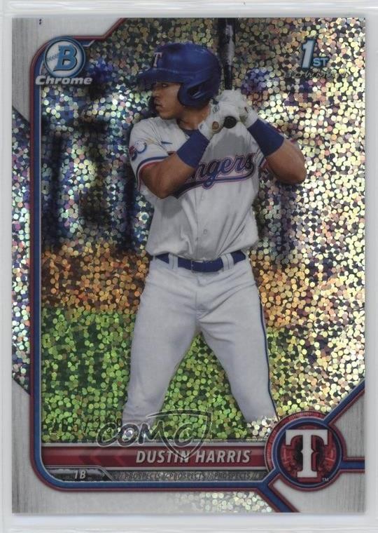 2022 Bowman Chrome Prospects Speckle Refractor /299 Dustin Harris #BCP-119 1b9b