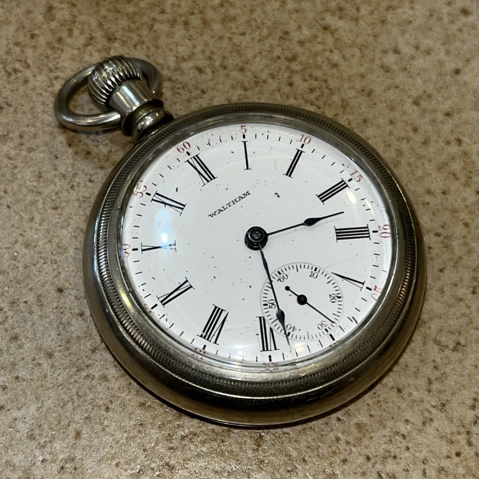Reloj Bolsillo Waltham 1904 Modelo 1883 Grado-81 Dueber Estuche Plateado Años 18 15j Funciona Foto 2 de 4