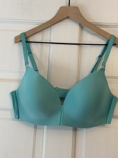 Victoria Secret Padded Aqua  No Wire Bra 38 D