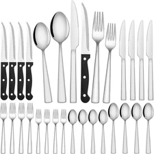 24-Piece Silverware Set for 4, Stainless Steel Flatware Cutlery, Kitchen Utensil