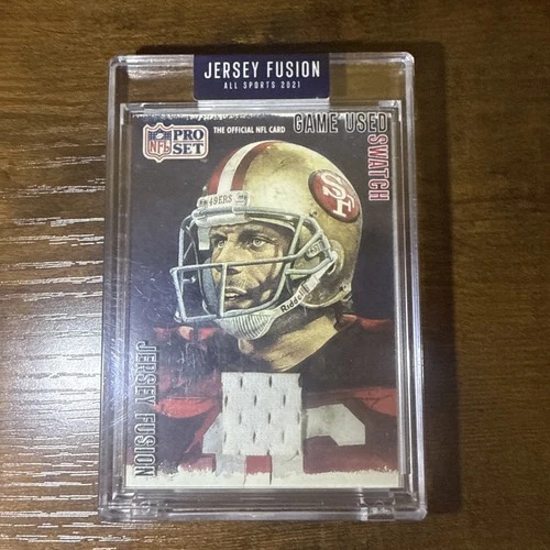2021 Jersey Fusion Joe Montana Game Used Swatch Jersey #JF-JM85 49ers Gem Mint