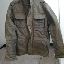 Abercrombie  Fitch Khaki Military Jacket S Official