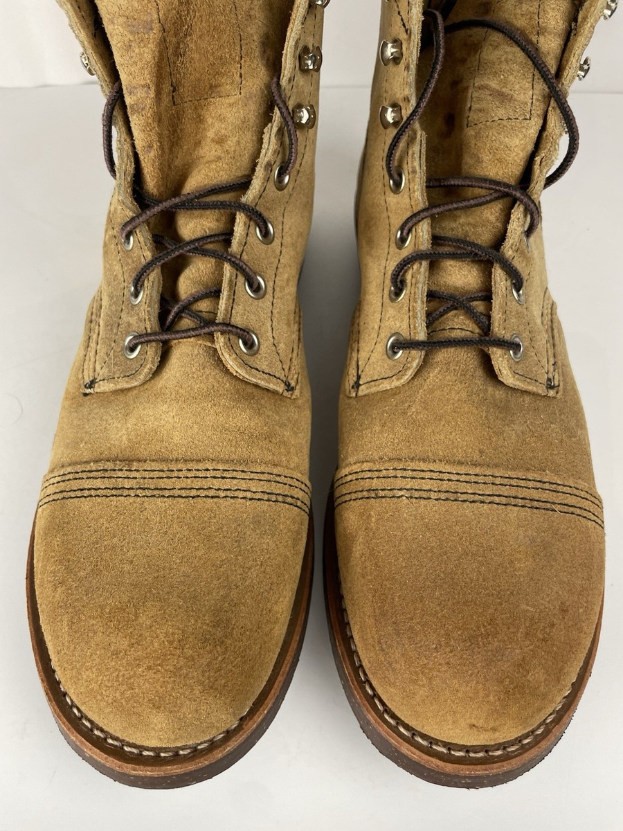 Red Wing Iron Ranger 8113 Hawthorne Muleskinner Roughout Boots