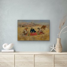 Artista americano, Il gioco del poker, 1894, quadro su tela wall art stampa