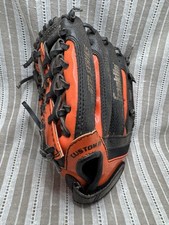 Franklin Baseball Glove 9 1/2 Orange Black RTP Series 4612L Hand Formed Pocket