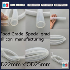 Flexible Food Grade Silicone Tubing 22mm ID 25mm OD, Nontoxic, Temperature Resis