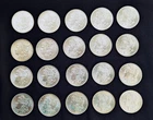 Morgan silver dollars lot of 20 nice uncirculated coins with wide date range