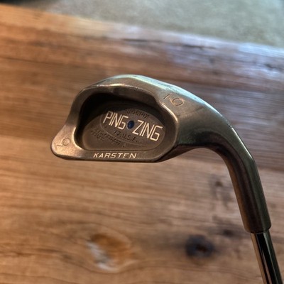 Ping Zing 9 Iron KT-M Steel Shaft RH Blue Dot