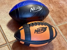 Vintage 2005 Nerf Classic Weather Blitz Orange & Black Foam Toy Football