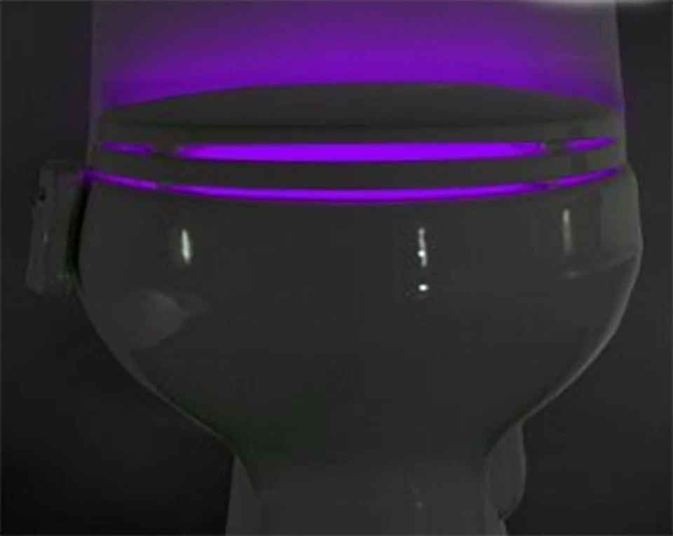 TEMPO DI SALDI Luce Led per Water WC 8 Colori Illuminazione RGB Bagno Con Sensor - Immagine 4 di 4