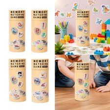 Memory Game for Kids Lovely with 20 Wood Cards for Home Children's Day Party