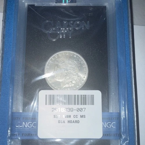 Morgan 1880 Carson City Silver Dollar NGC MS64 GSA Hoard Uncirculated