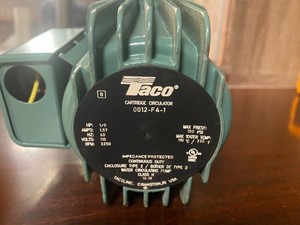 Taco 0012-F4 1/8 HP Cast Iron Cartridge Circulator 1 1/2" Flange