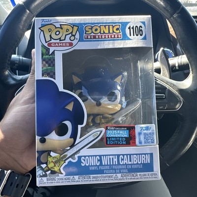 Funko Sonic The Hedgehog with Caliburn 1106 NYC 2025 limited edition MINT 
