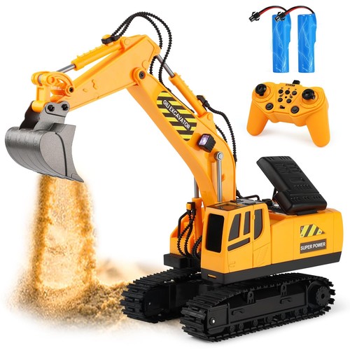 RC Toys Construction Excavator Car: Kids Birthday Gift for Boys Girls 4 5 6 7... - Bild 1 von 8