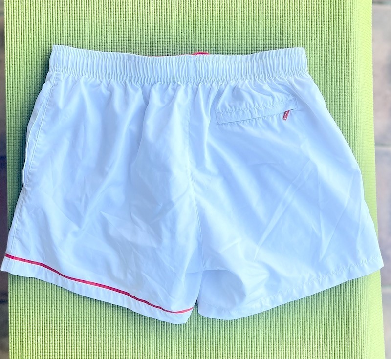 NWOT BOSS by Hugo Boss Beach Men's White Swim Lined Trunks Size L (4.75 Inseam) thumbnail 2