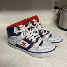 DC Size 11 White Skate Shoes Mens Pure High Top EV Leather Upper Lace Up